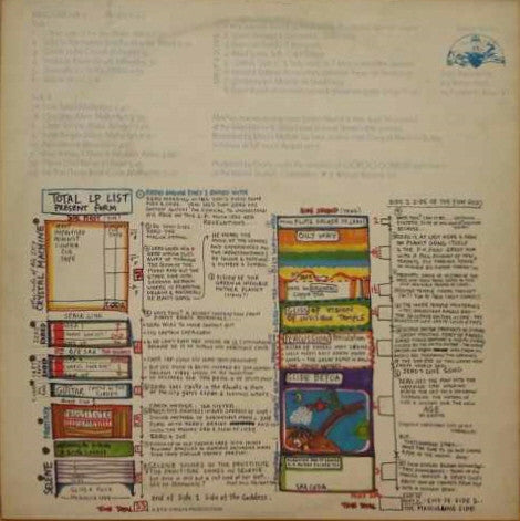 Image of Back Cover of LP - VG/VG - GONG, Angel's Egg (Virgin Coloured Drawing; V2007, UK 1974 Reissue, Gatefold, No Booklet), Name Written On Front Sleeve,  - 2146249S
