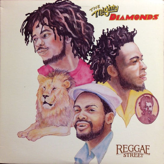 Image of Front Cover of LP - VG+/VG - THE MIGHTY DIAMONDS, Reggae Street (Shanachie; Shanachie43004, US 1981), Light marks only,  - 3846069S