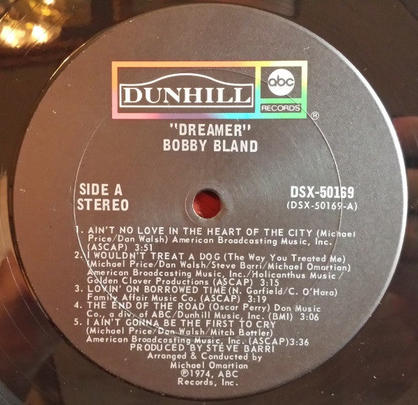 Image of Back Cover of LP - VG/G+ - BOBBY BLAND, Dreamer (Dunhill; DSX-50169, US 1974, Gatefold, Stereo), Light marks only!,  - 1516650C