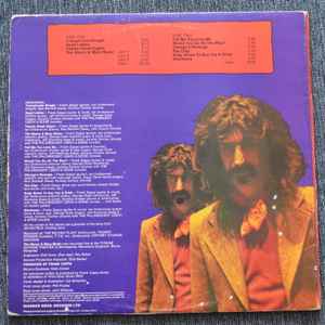 Image of Back Cover of 3544155S: LP - FRANK ZAPPA, Chunga's Revenge (Reprise Tan, Orange r:; RSLP2030, UK 1971 Reissue, Red Gatefold) Edge wear, small area of sticker damage  VG/VG+