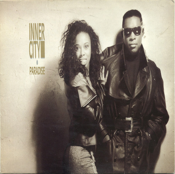 Image of Front Cover of LP - VG/G+ - INNER CITY, Paradise (10 Records; DIX 81, UK 1989, Inner), Light marks and hairlines on disc. Some dents on back of sleeve.,  - 3316143C