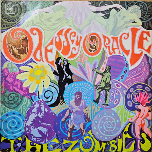 Image of Front Cover of 4325145E: LP - THE ZOMBIES, Odessey and Oracle (CBS; 63280, UK 1968, Laminated Front Sleeve, Stereo Sticker On Rear, Stereo) Large Storage Marks On Side 2 Which Don't Affect Play, Surface Noise At The Start Of Side One, Split Spine, Stains To Rear Sleeve, Name Written On Stereo Sticker  VG/G+