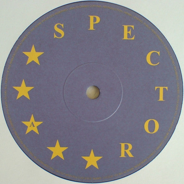 Image of Label Cover of 4644348S: LP - SPECTOR, Enjoy It While It Lasts (Fiction; SPECT07, UK 2012, Poster Insert, First pressing that ends with a locked groove)   VG+/VG+