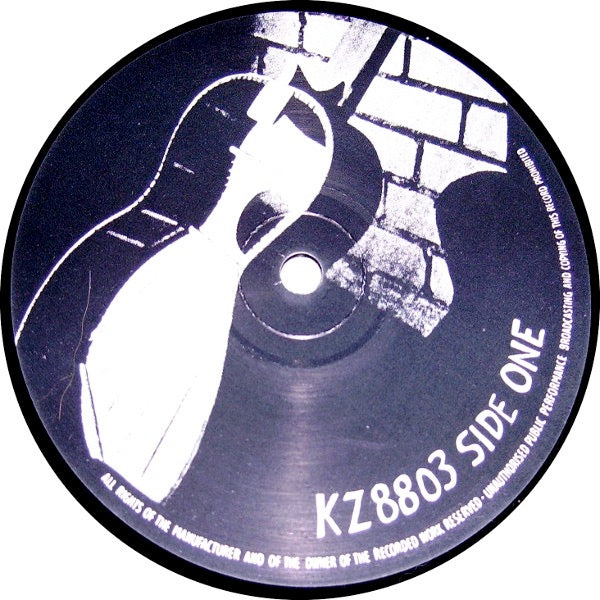Image of Label Cover of LP - VG+/VG+ - HUGH METCALFE, My Guitar Is A Virgin (Klinker Zoundz; KZ8803, UK 1988, Experimental Free Improv), ,  - 2046034S
