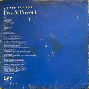 Image of Back Cover of LP - VG/VG+ - DAVID JAHSON, Past and Present (Spy; SPY 100 LP, UK 1982), ,  - 0546253S