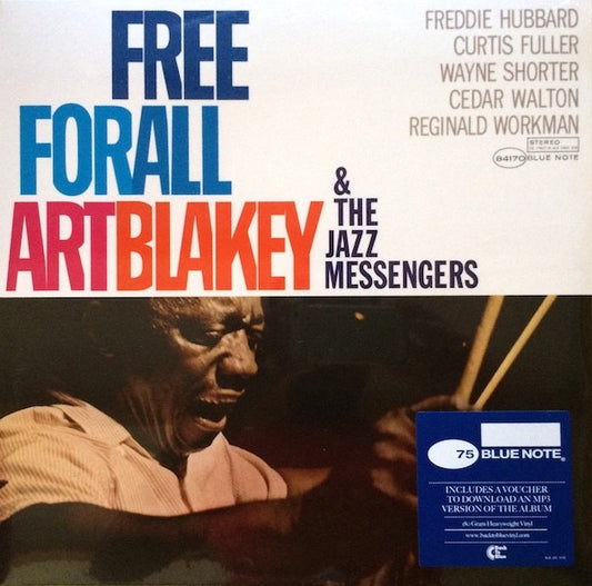 Image of Front Cover of LP - NEW/NEW - ART BLAKEY AND THE JAZZ MESSENGERS, Free For All (Back To Blue; 84170, Europe 2014 Reissue, Inner, 180 Gram Vinyl), ,  - 2416202C