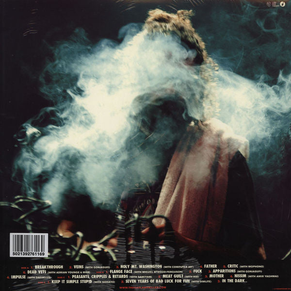 Image of Back Cover of 2xLP - VG+/VG+ - THE GASLAMP KILLER, Breakthrough (Brainfeeder ; BF033, US 2012, Gatefold, Black Inners), ,  - 2626204E