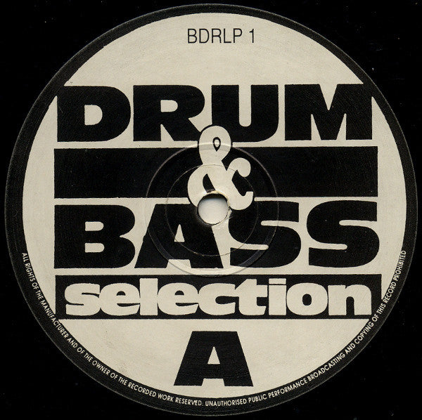 Image of Label Cover of 2xLP - VG+/G+ - VARIOUS, Drum & Bass Selection 1 (Breakdown; BDRLP 001, UK 1994, Picture Sleeve), ,  - 3946341S