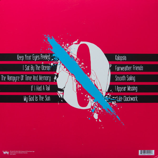 Image of Back Cover of 2xLP - VG+/VG+ - QUEENS OF THE STONE AGE, ...Like Clockwork (Matador; OLE1040-1, UK 2013, 2 Inners, MPO Pressing), Strong VG+,  - 2426128E