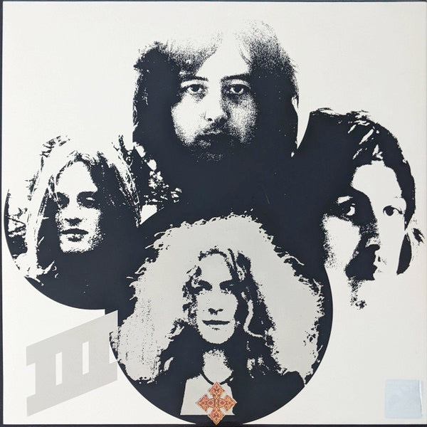 Image of Back Cover of LP - NEW/NEW - LED ZEPPELIN, Led Zeppelin III (Warner Bros; 81227965761, UK 2014 Reissue, Gatefold, Stickered Sleeve, 180 Gram Vinyl), , 1970's unexpectedly acoustic-oriented Led Zeppelin III is the sleeper in the band's catalog, and remains many a fan's favorite. Includes 'Tangerine', That's the Way', 'Immigrant Song', 'Since I've Been Loving You', 'Gallows Pole' and more. - 1936190E