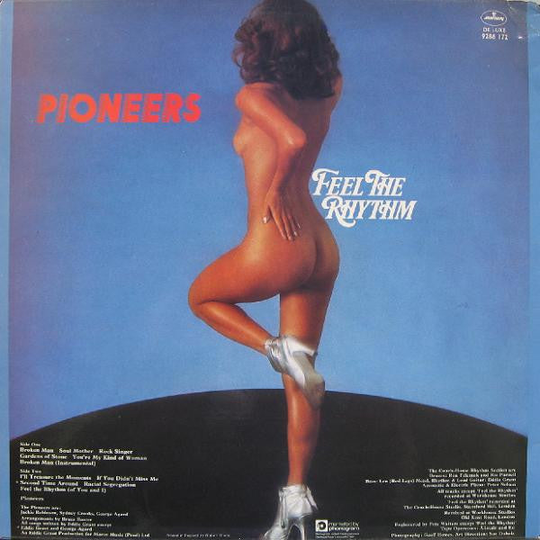 Image of Back Cover of LP - VG/VG - THE PIONEERS, Feel The Rhythm (Mercury; 9286 172, UK 1976, Laminated Sleeve), Solid VG across the board.,  - 2416276C