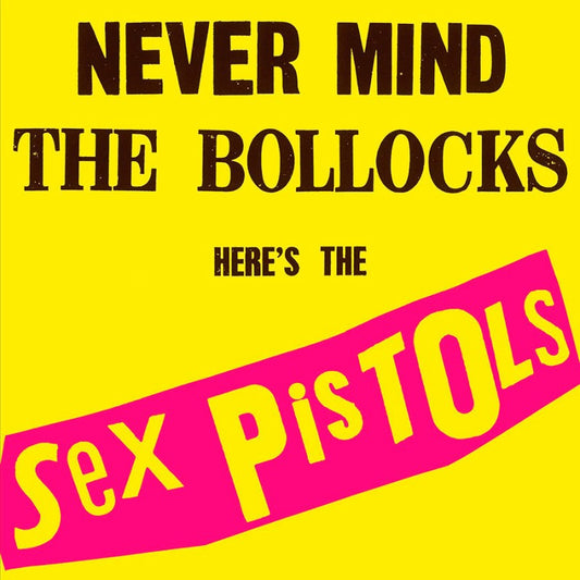 Image of Front Cover of LP - NEW/NEW - SEX PISTOLS, Never Mind The Bollocks (UMC; SEXPISLP77, UK 2014 Reissue, 180 Gram Vinyl), , Never Mind the Bollocks perfectly articulated the frustration, rage, and dissatisfaction of the British working class with the establishment, a spirit quick to translate itself to strictly rock & roll terms. the Pistols paved the way for countless other bands to make similarly rebellious statements, but arguably none were as daring or effective. It's easy to see how the band's ro