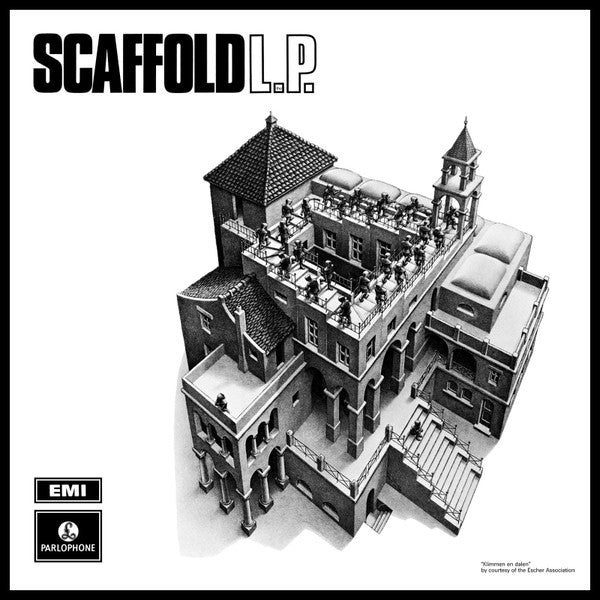 Image of Front Cover of 2424043E: LP - SCAFFOLD, L the P (Parlophone Black/Yellow; PCS 7077, UK 1969, Flipback Sleeve, Laminated Rear, Stereo)   VG/G+