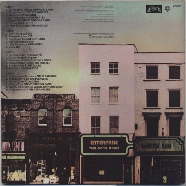 Image of Back Cover of 3014297C: 2xLP - VARIOUS, Hope & Anchor Front Row Festival (Warner Bros. Records; K 66077, UK 1978, Gatefold, Insert, Albion Logo Labels)   VG/VG+