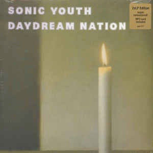 Image of Front Cover of 2xLP - NEW/NEW - SONIC YOUTH, Daydream Nation (Goofin' Records; GOO017LP, US 2014 Reissue, Gatefold, Poster, Remastered), , Daydream Nation was Sonic Youth s sixth full-length, their first double-LP, and their last for an indie label before signing with Geffen. Widely considered to be their watershed moment, the album catapulted them into the mainstream and proved that indie bands could enjoy wider commercial success without compromising their artistic vision. More recently, Daydream