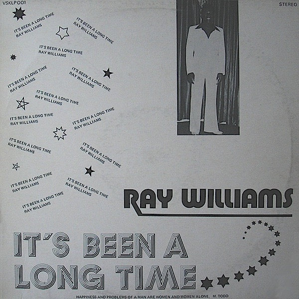 Image of Front Cover of LP - G+/VG - RAY WILLIAMS, It's Been A Long Time (Vasko; VSKLP 001, UK 1978), A couple of light marks. Sleeve is water damaged but still looks acceptable.,  - 1946339S