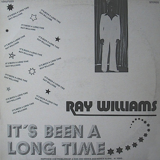 Image of Front Cover of LP - G+/VG - RAY WILLIAMS, It's Been A Long Time (Vasko; VSKLP 001, UK 1978), A couple of light marks. Sleeve is water damaged but still looks acceptable.,  - 1946339S