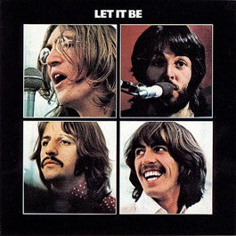 Image of Front Cover of LP - G+/VG - THE BEATLES, Let It Be (Apple Dark Green; PCS7096, UK 1970, Green Apple Logo on Rear Sleeve, Laminated, Lamination Ends Just Before Sleeve Opening, ), Water Damage To Sleeve,  - 2526199E
