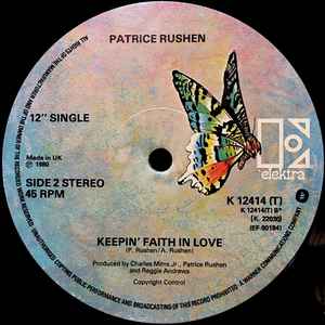 Image of Label Cover of 12" - VG+/VG+ - PATRICE RUSHEN, Haven't You Heard / Keepin' Faith In Love (Elektra; K 12414 T, UK 1980, Company Sleeve), ,  - 4246466S