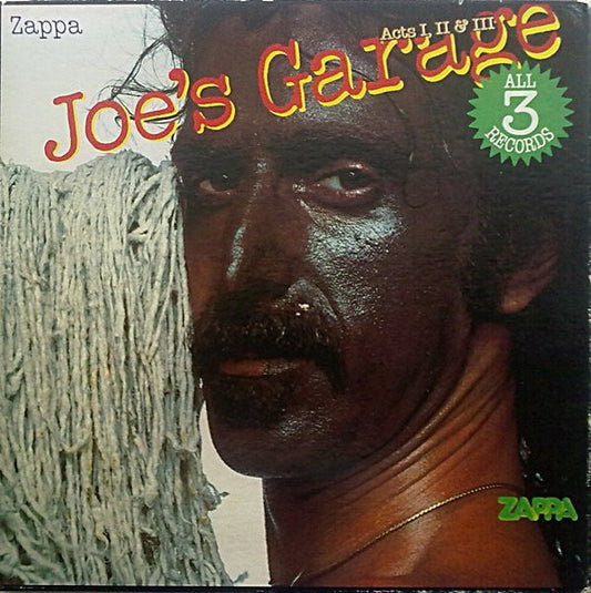 Image of Front Cover of 4715053C: 3xLP - FRANK ZAPPA, Joe's Garage Acts 1, 2 & 3 (Zappa; Zappa 20, UK 1990 Reissue, 2 Gatefold Sleeves Housed in Box Set) A few wispy hairlines, Very small warp to discs, Almost unnoticable when playing, Clean Box  VG/VG
