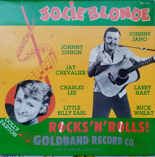 Image of Front Cover of 3525112E: LP - VARIOUS, Jolie Blonde Rocks N' Rolls! (Goldband Records; GCL-114, UK 1984)   VG+/VG+