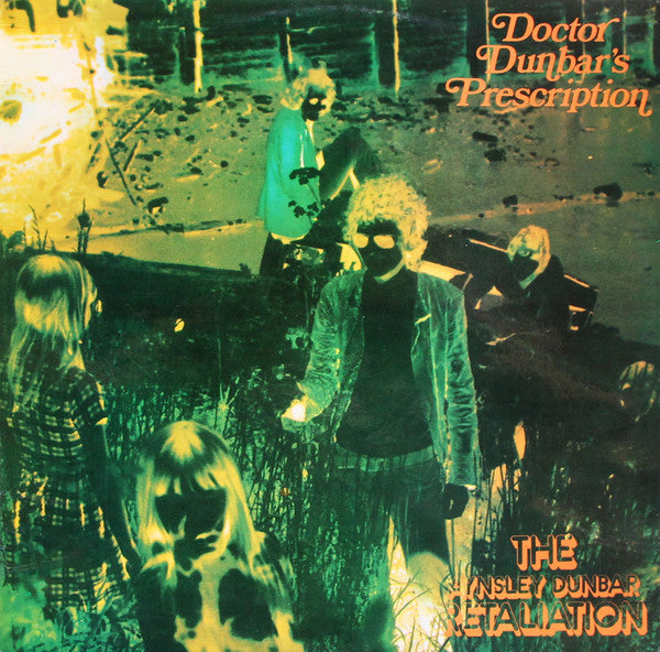 Image of Front Cover of LP - G+/G - AYNSLEY DUNBAR RETALIATION, Doctor Dunbar's Prescription (Liberty Blue; LBS83177, UK 1968, Laminated Sleeve, Stereo), Covered In Marks - Plays With Light Noise, Writing On Front Sleeve,  - 0726240E