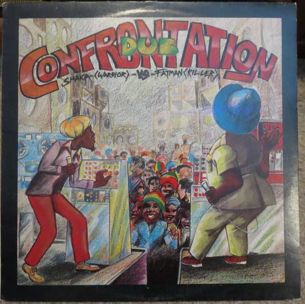 Image of Front Cover of LP - G+/VG - FATMAN VRS. SHAKA, In A Dub Conference (Live And Love; LAP 12, UK 1980), Light marks on disc, lots of shine, plays fine. Two tears on front cover, image still looks nice. ,  - 3416471C