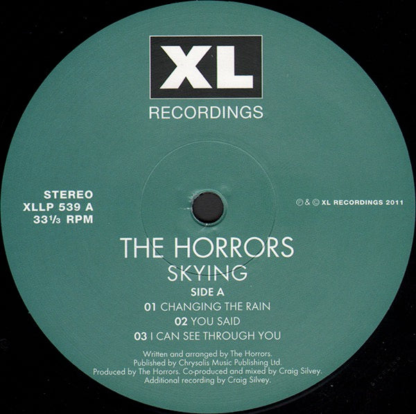Image of Label Cover of 2xLP - VG+/VG+ - THE HORRORS, Skying (XL Recordings; XLLP539, UK 2011, Textured Gatefold Sleeve With Embossed Metallic Lettering, 2 Inners, 5 Prints, Special Edition), with hype sticker,  - 3746487S