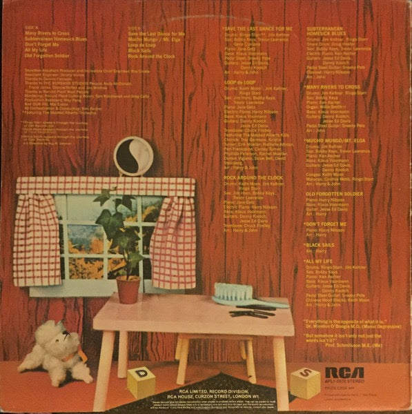 Image of Back Cover of LP - VG/VG+ - HARRY NILSSON, Pussy Cats (RCA; CLP1-0570, UK 1974, Double Gatefold), ,  - 3616288C