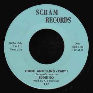 Image of Back Cover of 7" - /G+ - EDDIE BO, Hook And Sling (Scram Records; 117, US 1969), Labels worn and scuffed,  - 4415470C