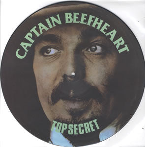 Image of Front Cover of 1024317E: LP - CAPTAIN BEEFHEART, Top Secret (Design Records; PIXLP4, UK 1984, Clear Plastic Sleeve, Picture Disc)   G+/VG