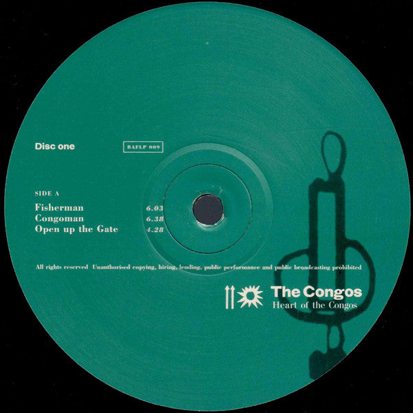 Image of Label Cover of 2xLP - VG/VG+ - THE CONGOS, Heart of the Congos (Blood & Fire; BAFLP 009, UK 1996 Reissue, Gatefold), Shiny disc, light lines only. Edgewear on sleeve, creases, still looks decent.,  - 3026218E