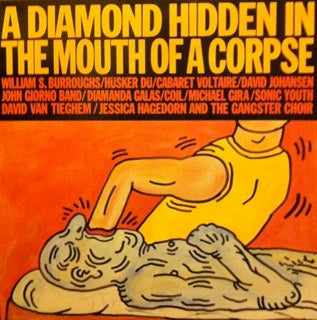 Image of Front Cover of 2224486E: LP - VARIOUS (BURROUGHS, COIL, SONIC YOUTH), A Diamond Hidden in the Mouth of a Corpse (Giorno; GPS033, Europe 1984, Gatefold, Insert)   VG/VG