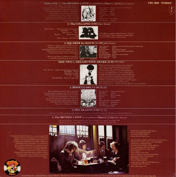 Image of Back Cover of 0125167E: LP - NATIONAL HEALTH, Of Queues And Cures (Charly; CRL 5010, UK 1978) Strong VG  VG+/VG