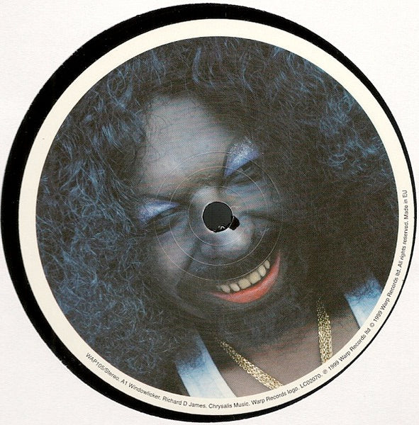 Image of Back Cover of 12" - NEW/NEW - APHEX TWIN, Windowlicker (Warp; WAP105, Europe 2023 Reissue, Biovinyl Pressing), , A.) Windowlicker				B1.)  M   =     D [ ][   Fj [  1]+Fext  [   ]]	B2.) Nannou				 - 2116407C