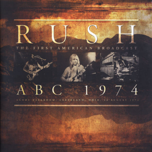 Image of Front Cover of 2xLP - EX/EX - RUSH, ABC 1974 - The First American Broadcast (Back On Black; RCV073LTD, UK 2013, Gatefold, Brown/Orange Split Vinyl), ,  - 1626281E