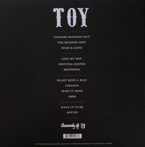 Image of Back Cover of 3815053C: 2xLP - TOY, Toy (Heavenly; HVNLP94, UK 2012, Gatefold, With CD)   VG+/VG