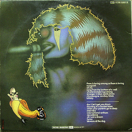 Image of Back Cover of 4424159E: 2xLP - KEVIN AYERS, Whatevershebringswesing / Bananamour (Harvest; 2C 150 5207/8, France 1977 Reissue, Laminated Gatefold Sleeve)   VG+/VG+