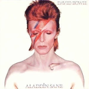 Image of Front Cover of LP - VG/VG - DAVID BOWIE, Aladdin Sane (RCA Victor Orange; RS1001, UK 1973, Gatefold, Inner, Not Dynaflex), strong VG all round - Hairlines, a few indents on front cover,  - 2346019S