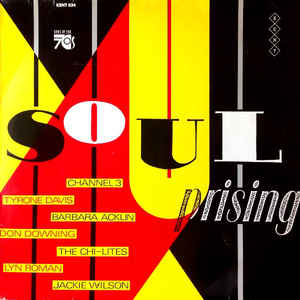 Image of Front Cover of 3314349C: LP - VARIOUS ARTISTS, Soul Uprising (Kent; KENT 034, UK 1985) Sleeve has old sticker and ghost on front. Scuffs, creases and wear too  VG/G