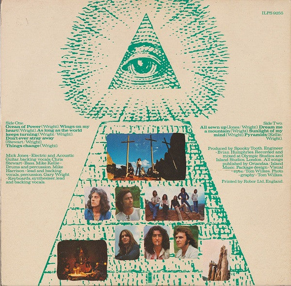 Image of Back Cover of LP - VG+/VG+ - SPOOKY TOOTH, Witness (Island Pink Rim; ILPS 9255, UK 1973, Gatefold), ,  - 3226123E
