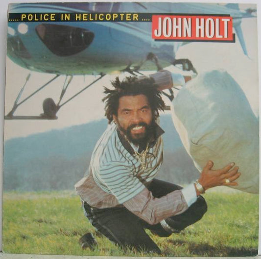 Image of Front Cover of 1334131E: LP - JOHN HOLT, Police In Helicopter (Greensleeves; GREL58, Europe 2001 Reissue)   NEW/NEW