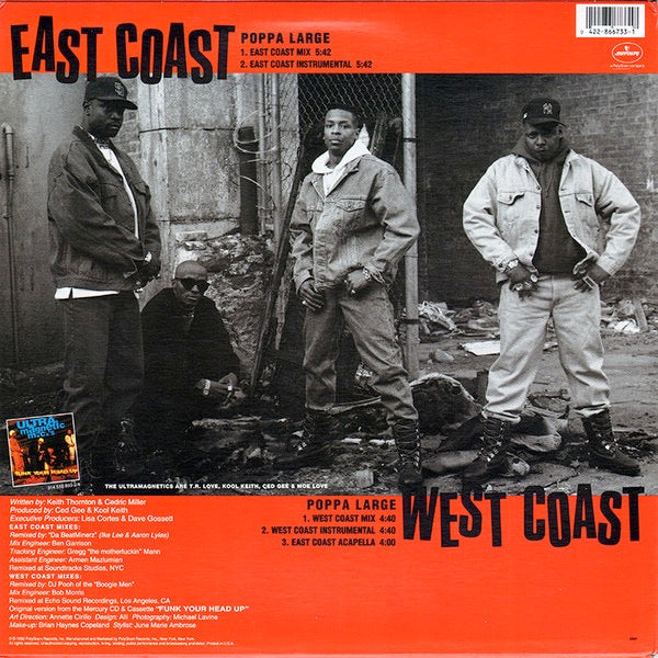 Image of Back Cover of 12" - VG/VG - ULTRAMAGNETIC MCS, Poppa Large (Mercury; 866 733-1, US 1992), ,  - 3026114E