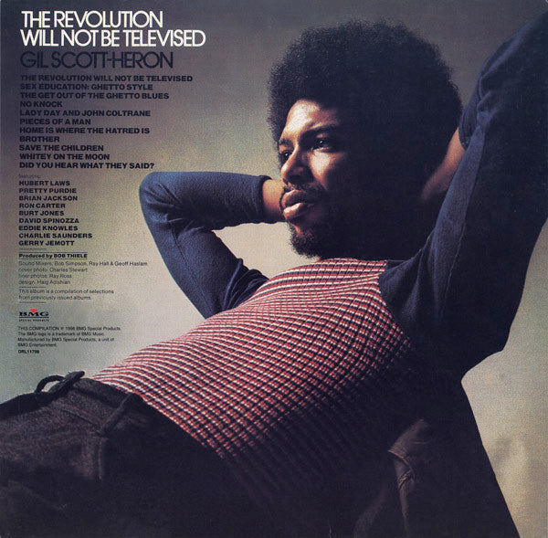 Image of Back Cover of LP - VG+/VG+ - GIL SCOTT-HERON, The Revolution Will Not Be Televised (BMG ; DRL11798, US 1998 Reissue, Gatefold, 180 Gram Vinyl), Disc close to EX,  - 3626058E