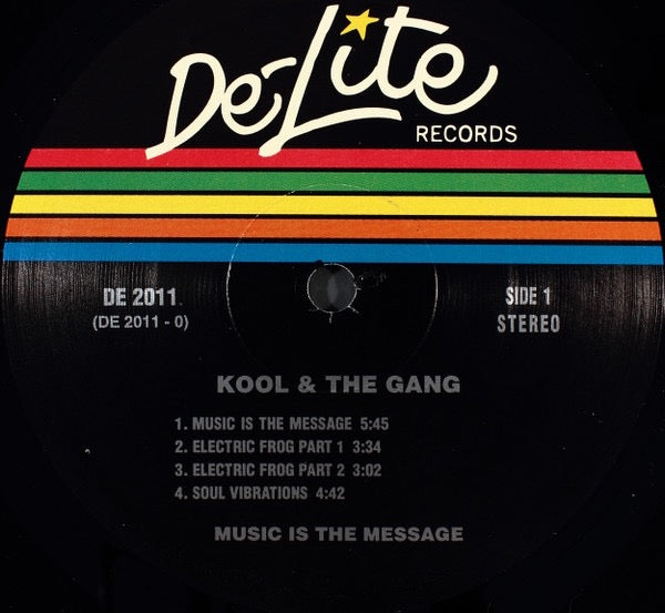 Image of Label Cover of LP - VG+/VG+ - KOOL & THE GANG, Music Is the Message (De-Lite; DE2011, US 2000s Reissue), Strong VG+, sleeve still in opened shrinkwrap.,  - 2546271S
