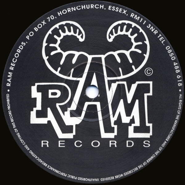 Image of Back Cover of 12" - /G+ - ANDY C, Bass Logic E.P. (Ram; RAMM003, UK 1993, Plain Sleeve), A few light marks and a minor warp, plays well., A1 - Bass ConstructorA2 - Is Truth The Light?	AA1 - Something New (Pt. 1)AA2 - Something New (Pt. 2) - 2626059E