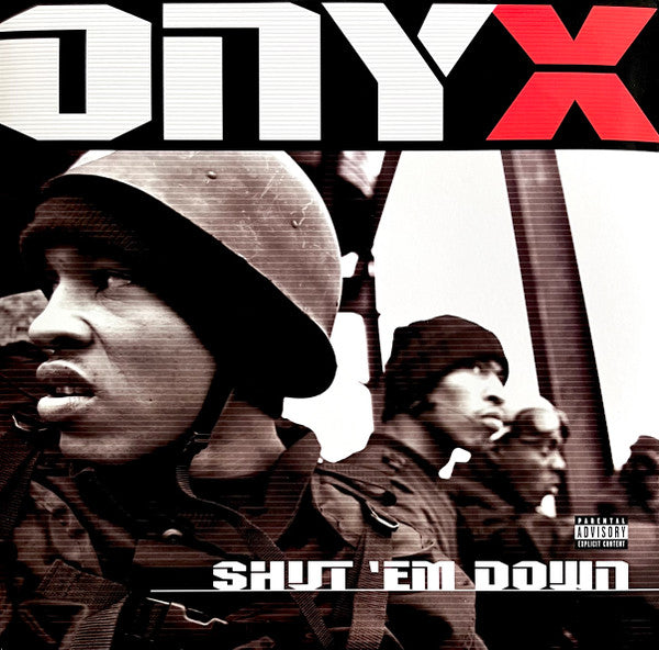 Image of Front Cover of 2xLP - VG/F - ONYX, Shut 'Em Down (JMJ; 314 536 988-1, US 1998, 2 Inners), Records very marked and scuffed, plays through with surface noise, clicks etc. throughout. Sleeve in shrink-wrap, with creased and worn / damaged corners. Inners ripped and damaged,  - 3416496C