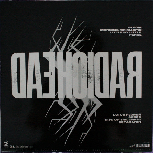 Image of Back Cover of LP - VG+/VG+ - RADIOHEAD, The King of Limbs (XL; TICK001LP, UK 2011, Inner), ,  - 3546109S