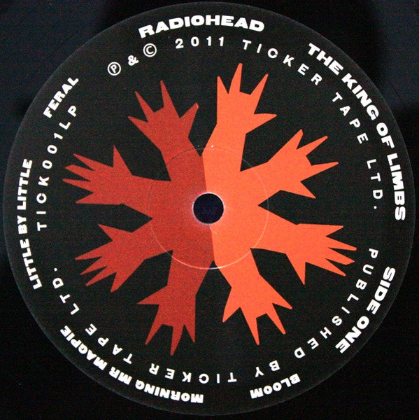 Image of Label Cover of LP - VG+/VG+ - RADIOHEAD, The King of Limbs (XL; TICK001LP, UK 2011, Inner), ,  - 3546109S