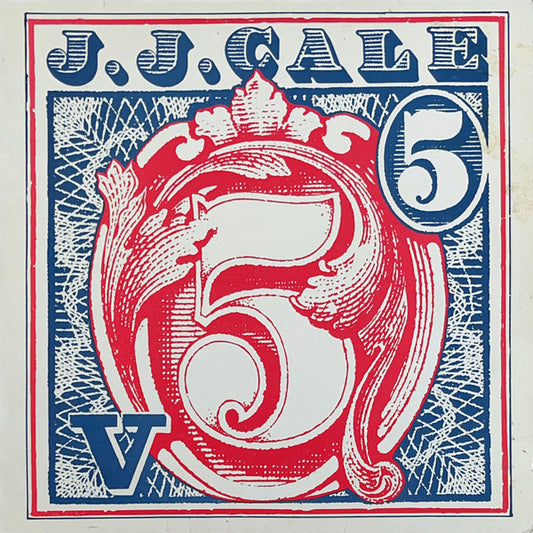 Image of Front Cover of 4725229E: LP - J.J. CALE, 5 (Shelter Recording Company Inc. Orange Moon Label; ISA 5018, UK 1979, Black Die Cut Inner) Mostly hairlines, a couple of heavier marks on side 2.    VG/VG